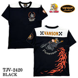 VANSON×TOM&JERRY バンソン トム＆ジェリー 天竺 半袖Tシャツ tjv-2420