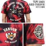 VANSON×TOM&JERRY バンソン トム＆ジェリー 天竺 半袖Tシャツ tjv-2421