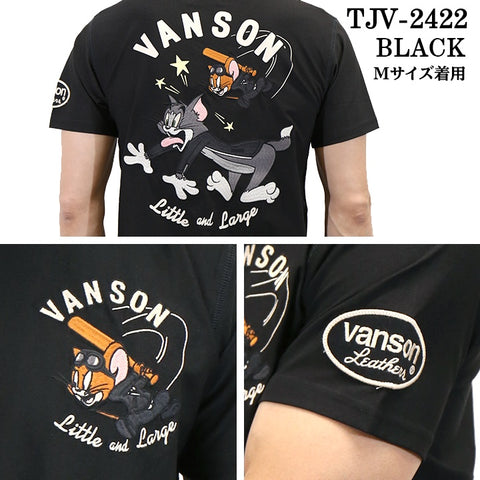 VANSON×TOM&JERRY バンソン トム＆ジェリー ドライ 半袖Tシャツ tjv-2422