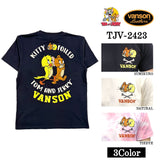 VANSON×TOM&JERRY バンソン トム＆ジェリー 天竺 半袖Tシャツ tjv-2423