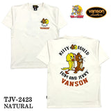 VANSON×TOM&JERRY バンソン トム＆ジェリー 天竺 半袖Tシャツ tjv-2423