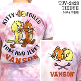 VANSON×TOM&JERRY バンソン トム＆ジェリー 天竺 半袖Tシャツ tjv-2423