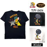 VANSON×TOM&JERRY バンソン トム ＆ジェリー 天竺 半袖Tシャツ tjv-2424