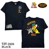 VANSON×TOM&JERRY バンソン トム ＆ジェリー 天竺 半袖Tシャツ tjv-2424