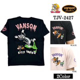 VANSON×TOM&JERRY バンソン トム＆ジェリー 天竺 半袖Tシャツ tjv-2427