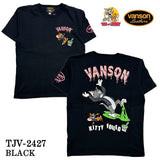 VANSON×TOM&JERRY バンソン トム＆ジェリー 天竺 半袖Tシャツ tjv-2427