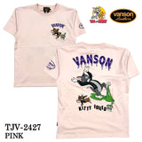 VANSON×TOM&JERRY バンソン トム＆ジェリー 天竺 半袖Tシャツ tjv-2427