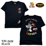 VANSON×TOM&JERRY バンソン トム＆ジェリー 天竺 半袖Tシャツ tjv-2428