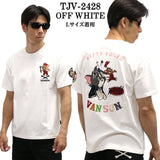 VANSON×TOM&JERRY バンソン トム＆ジェリー 天竺 半袖Tシャツ tjv-2428