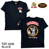 VANSON×TOM&JERRY バンソン トム＆ジェリー 天竺 半袖Tシャツ tjv-2430