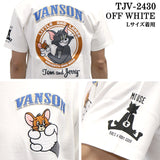 VANSON×TOM&JERRY バンソン トム＆ジェリー 天竺 半袖Tシャツ tjv-2430