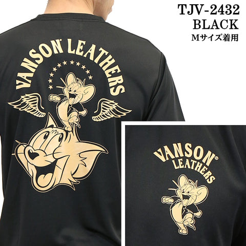 VANSON×TOM&JERRY バンソン トム＆ジェリー ドライ 半袖Tシャツ tjv-2432