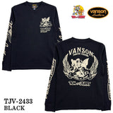 VANSON×TOM&JERRY バンソン トムとジェリー コラボ サーマル 長袖Tシャツ ロンTEE tjv-2433