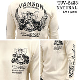 VANSON×TOM&JERRY バンソン トムとジェリー コラボ サーマル 長袖Tシャツ ロンTEE tjv-2433