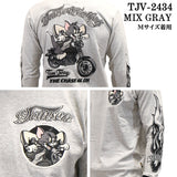 VANSON×TOM&JERRY バンソン トムジェリ コラボ 天竺 長袖Tシャツ ロンTEE tjv-2434