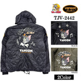 VANSON×TOM&JERRY バンソン トムとジェリー コラボ 裏ボア キルティングジャケット tjv-2442