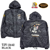 VANSON×TOM&JERRY バンソン トムとジェリー コラボ 裏ボア キルティングジャケット tjv-2442