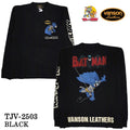 VANSON×TOM&JERRY Warner BROS.ワーナー100周年記念 バンソン トムとジェリー スーパーマン コラボ ロンTEE 天竺 長袖Tシャツ tjv-2503