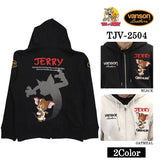 VANSON×TOM&JERRY Warner BROS.ワーナー100周年記念 バンソン トムとジェリー グレムリン コラボ 裏毛 F/Zパーカー tjv-2504