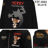 VANSON×TOM&JERRY Warner BROS.ワーナー100周年記念 バンソン トムとジェリー グレムリン コラボ 裏毛 F/Zパーカー tjv-2504