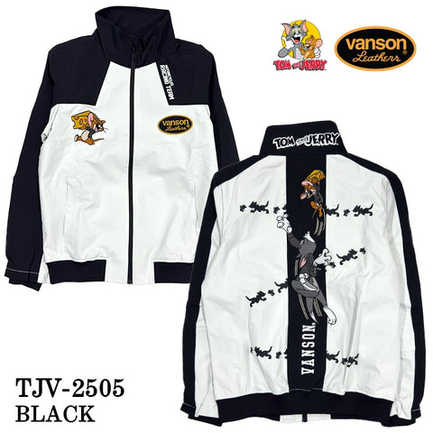 VANSON×TOM&JERRY バンソン トムとジェリー コラボ 三層ストレッチ ジャケット tjv-2505