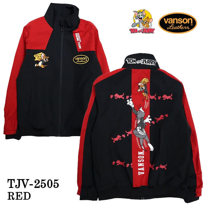 VANSON×TOM&JERRY バンソン トムとジェリー コラボ 三層ストレッチ ジャケット tjv-2505