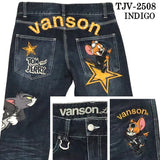 VANSON×TOM&JERRY バンソン コラボ トムとジェリー デニムパンツ ジーンズ ボトム tjv-2508