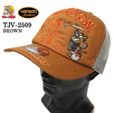 VANSON×TOM&JERRY バンソン トム＆ジェリー ツイルメッシュキャップ 帽子 tjv-2509