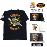 VANSON×TOM&JERRY TEE バンソン トム＆ジェリー 天竺 半袖Tシャツ tjv-2512
