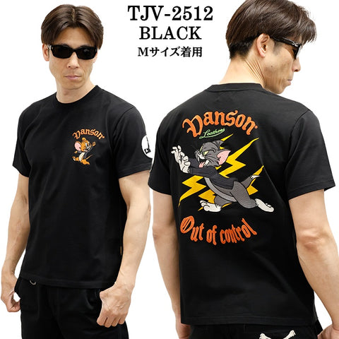 VANSON×TOM&JERRY TEE バンソン トム＆ジェリー 天竺 半袖Tシャツ tjv-2512