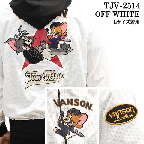 VANSON×TOM&JERRY バンソン トム＆ジェリー サマーメッシュジャケット tjv-2514