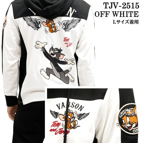 VANSON×TOM&JERRY バンソン トム＆ジェリー ドライメッシュ ZIPパーカー tjv-2515