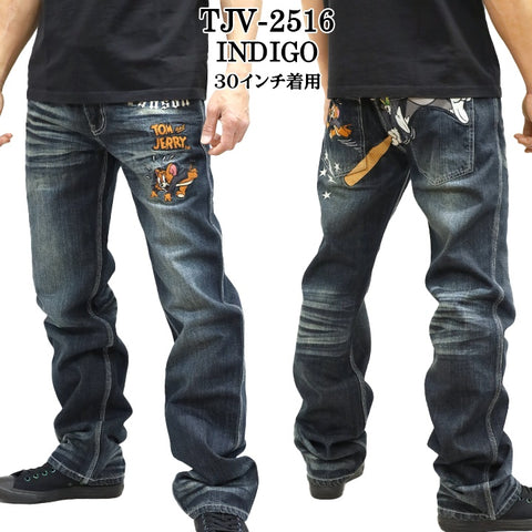 VANSON×TOM&JERRY バンソン コラボ トムとジェリー デニムパンツ ジーンズ ボトム tjv-2516