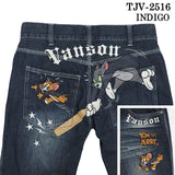 VANSON×TOM&JERRY バンソン コラボ トムとジェリー デニムパンツ ジーンズ ボトム tjv-2516