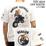 VANSON×TOM&JERRY TEE バンソン トム＆ジェリー 天竺 半袖Tシャツ tjv-2518