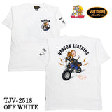 VANSON×TOM&JERRY TEE バンソン トム＆ジェリー 天竺 半袖Tシャツ tjv-2518