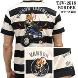 VANSON×TOM&JERRY TEE バンソン トム＆ジェリー 天竺 半袖Tシャツ tjv-2518