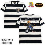 VANSON×TOM&JERRY TEE バンソン トム＆ジェリー 天竺 半袖Tシャツ tjv-2518