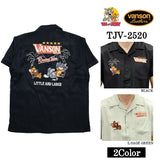 VANSON×TOM&JERRY TEE バンソン トム＆ジェリー レーヨン 半袖シャツ tjv-2520