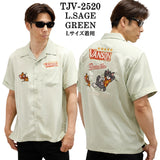 VANSON×TOM&JERRY TEE バンソン トム＆ジェリー レーヨン 半袖シャツ tjv-2520