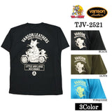 VANSON×TOM&JERRY TEE バンソン トム＆ジェリー ドライ 半袖Tシャツ tjv-2521