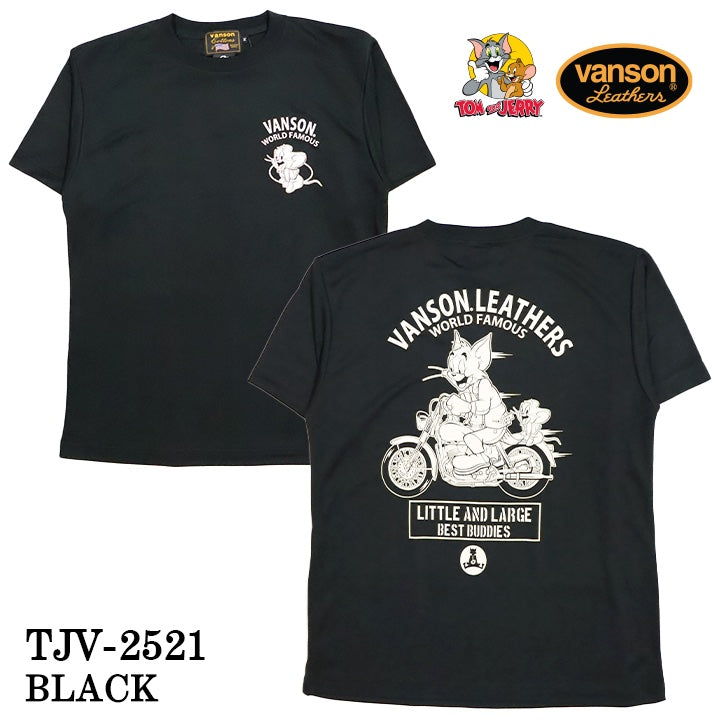 VANSON×TOM&JERRY TEE バンソン トム＆ジェリー ドライ 半袖Tシャツ tjv-2521