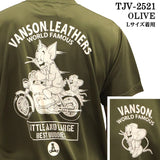 VANSON×TOM&JERRY TEE バンソン トム＆ジェリー ドライ 半袖Tシャツ tjv-2521