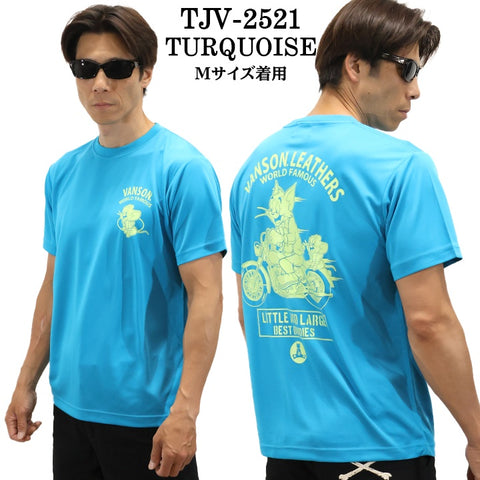 VANSON×TOM&JERRY TEE バンソン トム＆ジェリー ドライ 半袖Tシャツ tjv-2521
