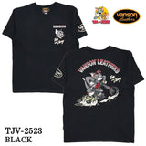 VANSON×TOM&JERRY TEE バンソン トム＆ジェリー 天竺 半袖Tシャツ tjv-2523
