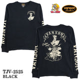 VANSON×TOM&JERRY TEE L/S T-SHIRT THERMAL バンソン トムジェリ コラボ ロンTEE サーマル 長袖Tシャツ tjv-2525