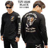 VANSON×TOM&JERRY TEE L/S T-SHIRT バンソン トムジェリ コラボ ロンTEE 天竺 長袖Tシャツ tjv-2526