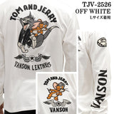 VANSON×TOM&JERRY TEE L/S T-SHIRT バンソン トムジェリ コラボ ロンTEE 天竺 長袖Tシャツ tjv-2526