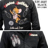 VANSON×TOM&JERRY TEILL L/S SHIRT バンソン トムとジェリー コラボ ツイル 長袖シャツ tjv-2527