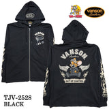 VANSON×TOM&JERRY PARKA HOODIE バンソン トムとジェリー コラボ 天竺 F/Zパーカー tjv-2528